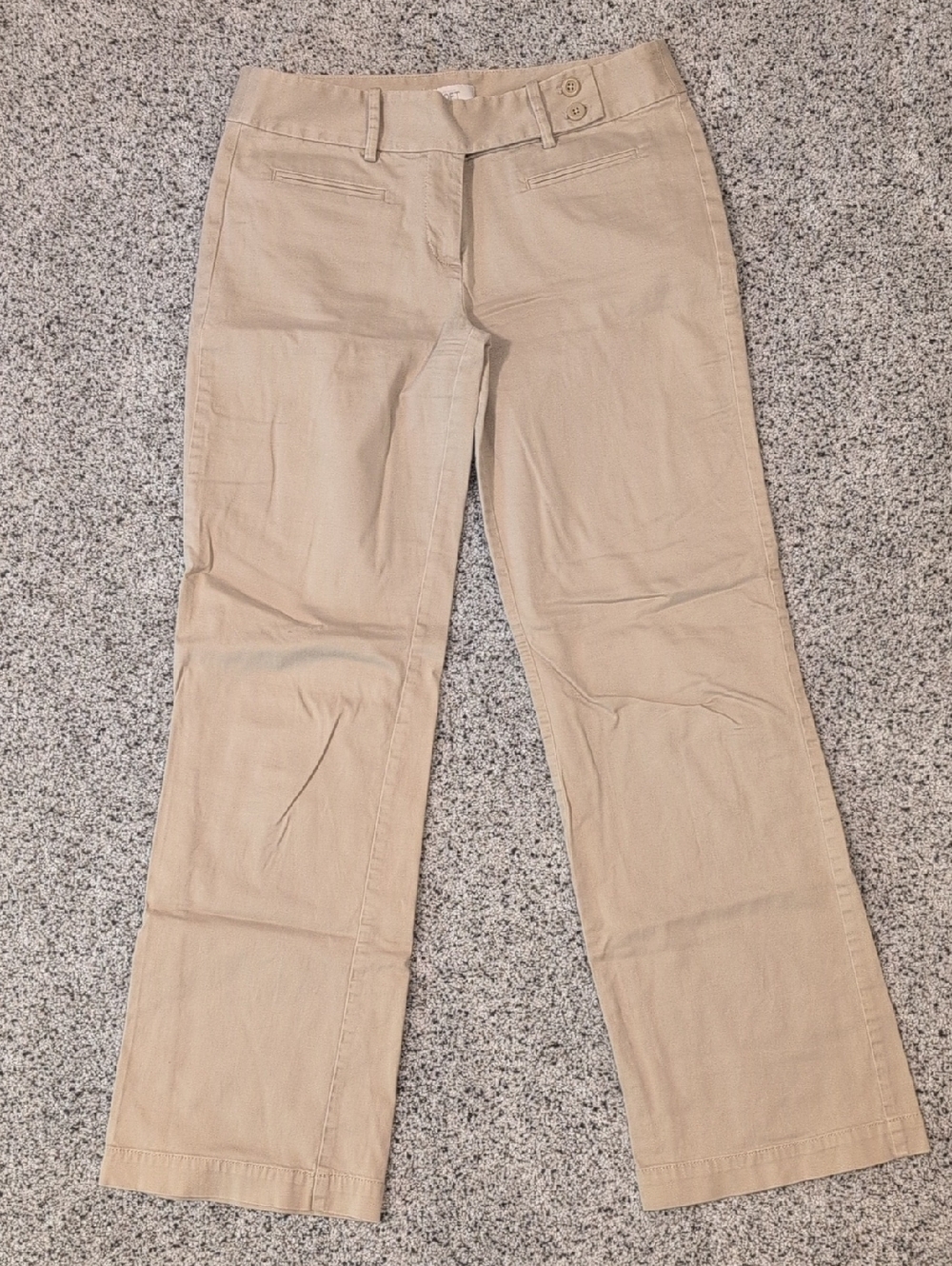 LOFT Tan Boot‑Flare Pants